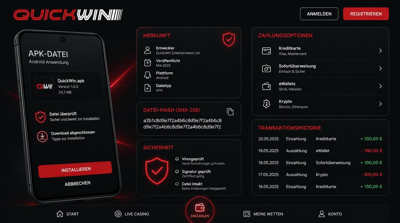 Android Gerät mit APK Installationsprozess, Sicherheitschecks und Zahlungssymbole. 